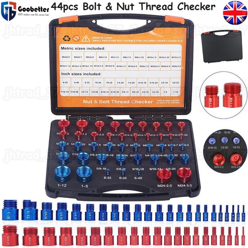 Thread checker 44pcs nut and - thread,