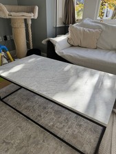 West Elm Streamline Marble Coffee Table 112cm x 61cm