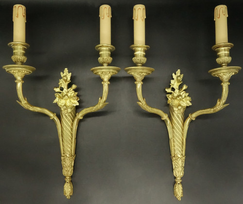 Large pair wall sconces - large,