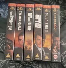 James Bond Vhs Collection - Details In Description