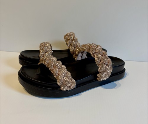 Ella rose gold slip sandals - ella,