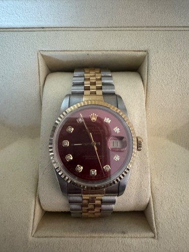 Rolex datejust men diamond - rolex,