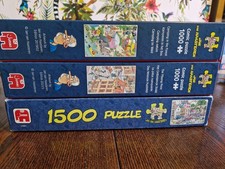 3 Jumbo JVH Jigsaws 2 x 1000 & 1 x 1500 pieces. Complete, used
