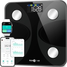 RunSTAR Smart Digital Body Weight Scale BMI Fat Analyzer Bluetooth 400lb