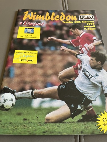 Wimbledon liverpool fc - v,