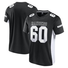 Nfl Las Vegas Raiders Core Foundation Polymesh Top Shirt Jersey Black/Wh