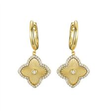 14ct Gold Clover Earrings