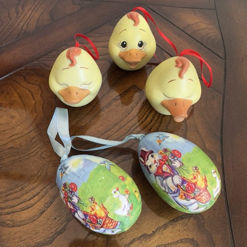 Vtg easter yellow - easter, ceramic