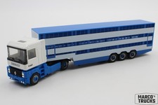 Herpa Renault AE livestock transport white/blue/black unprinted 1:87 /H25839