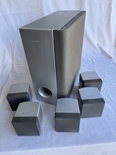 Set Of 5 SONY Home Cinema Surround Sound Speakers Including Woofer Working Order