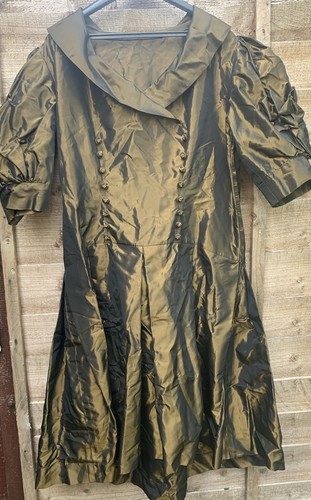 Vintage custom made taffeta - made,
