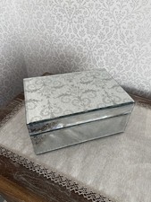 Laura Ashley Josette Mirror Jewellery Box Dressing Table Storage Trinket Large