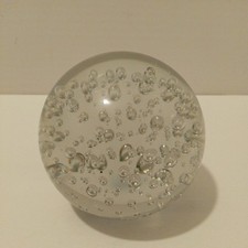 Large glass paperweight 8.5cm