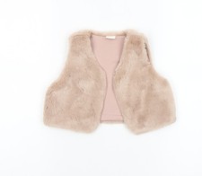 Next Girls Beige Faux Fur