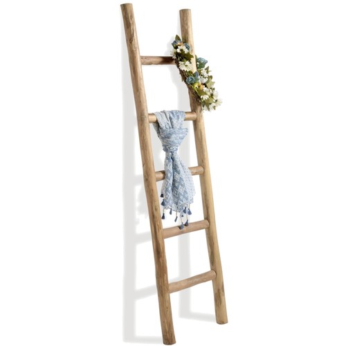 Rustic wood blanket - wood, ladder