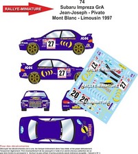 DECALS 1/43 REF 0074 SUBARU