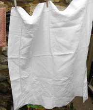 VINTAGE WHITEWORK TABLECLOTH