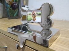 Lovely Chrome Bone Design Dog Lead / Leash Hanger / Holder and Photo Frame