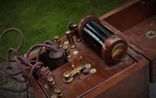 Antique Medical Faradic Stimulator Electro Electric Shock Machine 