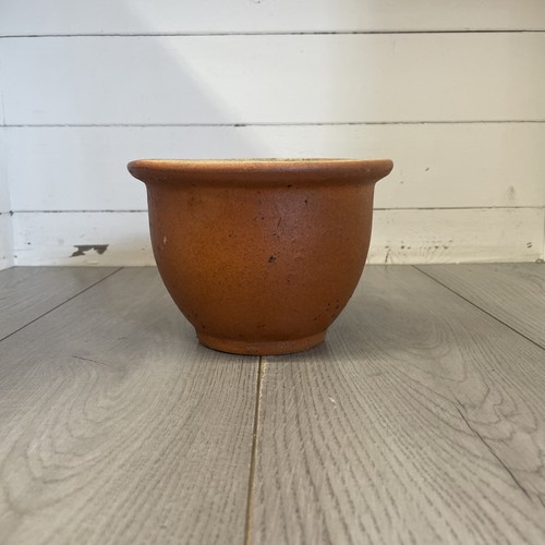 Vintage glazed terracotta pot