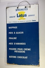 French Lotus Vintage Patisserie Advertising Sign – Hardboard Shop Display