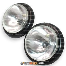 Headlight Light Set Left & Right Fits For Willys Jeep CJ2A 3A 3B CJ5 M38