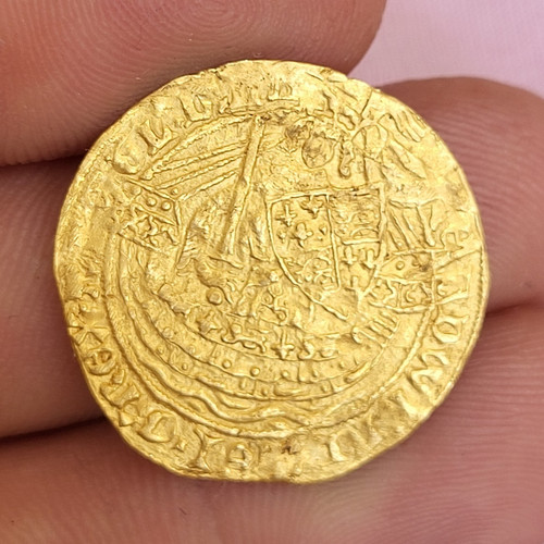 British hammered gold - hammered, coin