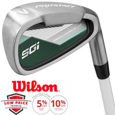 WILSON 2025 PROSTAFF SGI LADIES GOLF IRONS 5,6,7,8,9, PW & SW +GRAPHITE SHAFT
