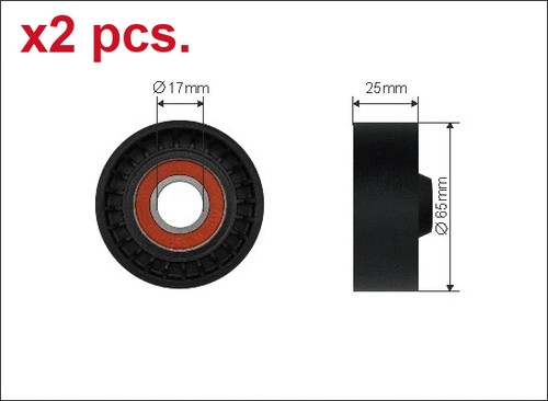 Tensioner pulley ribbed - tensioner,