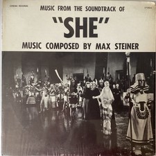 ‘SHE’ ORIGINAL MUSIC SOUNDTRACK FROM MAX STEINER. (CINEMA)