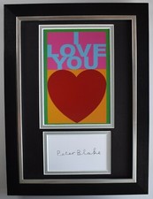 Peter Blake Signed A4 Framed