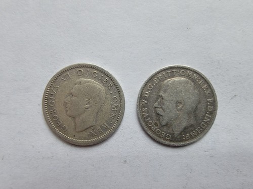 British three pence coins 1916