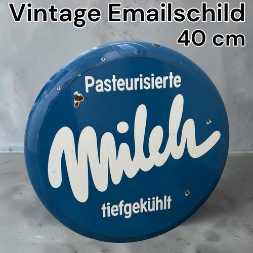 Vintage milk enamel - milk,