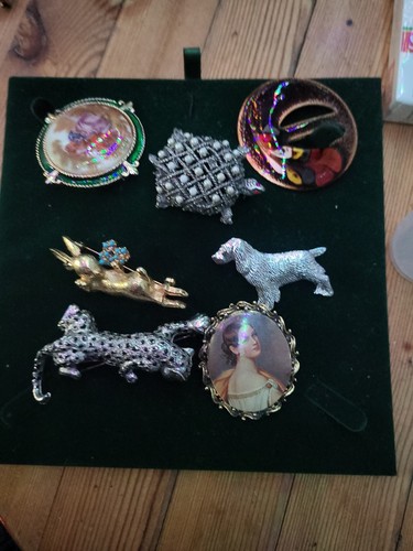 Mixed lot brooches - mixed,