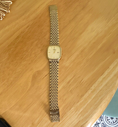 Rotary men square - gold, dial