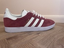 Adidas Gazelle Dark Red Burgundy UK 8.5 Worn Once