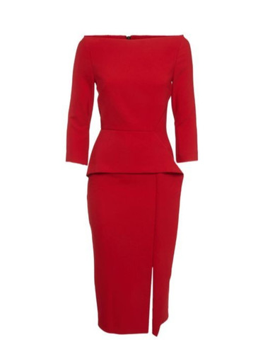 Roland mouret red peplum - roland,