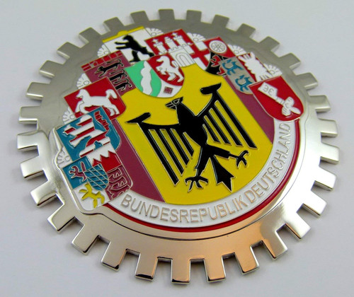 Grille badge cities german - 10,