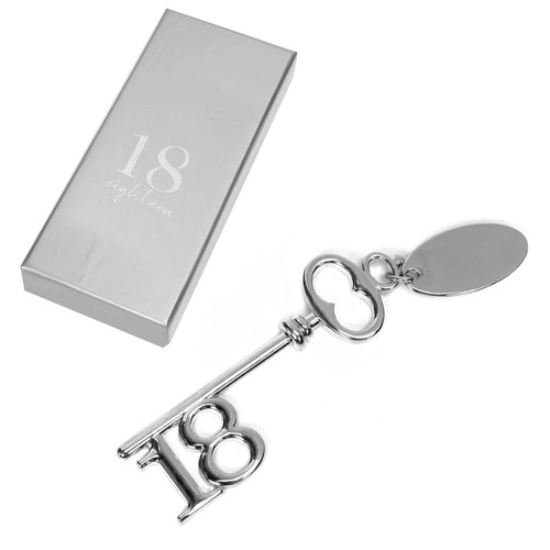 Birthday key silver plated - silver,