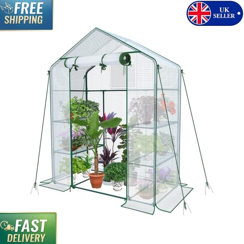 Portable white greenhouse - white,