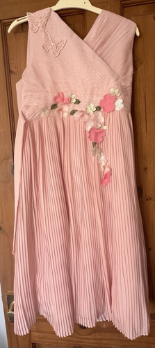 Monsoon girls pink - pink, pleated
