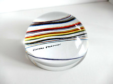 VITTORE FRATTINI  b1937- RARE ITALIAN GLASS PAPERWEIGHT