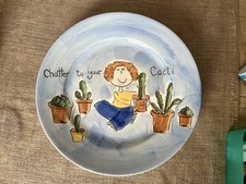 Large Hand painted Plate by Beth For Whittard of Chelsea
