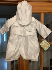 BABY BOYS CHRISTENING SUIT 9/12- WHITE IVORY STYLE 9510 BY COUCHE TOT
