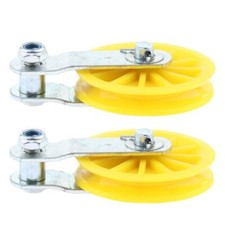 2 Pcs Automatic Coop Door Opener Pulley Backyard Poultry Supply Random Color