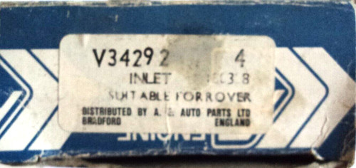Inlet valve range rover mgb - inlet, rover,