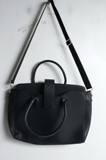 Primark Womens Faux Leather Large Bag - Black (ba85)