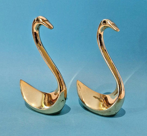 Pair vintage elegant - of, brass