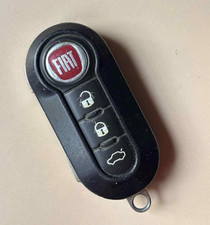 GENUINE FIAT 3 BUTTON REMOTE FLIP CAR KEY FOB - FREE DELIVERY