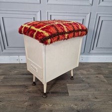 Vintage Sewing Box Stool - Mid